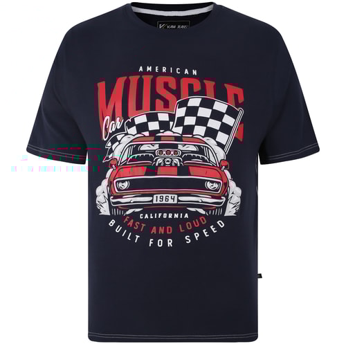 KAM American Muscle Tee Navy